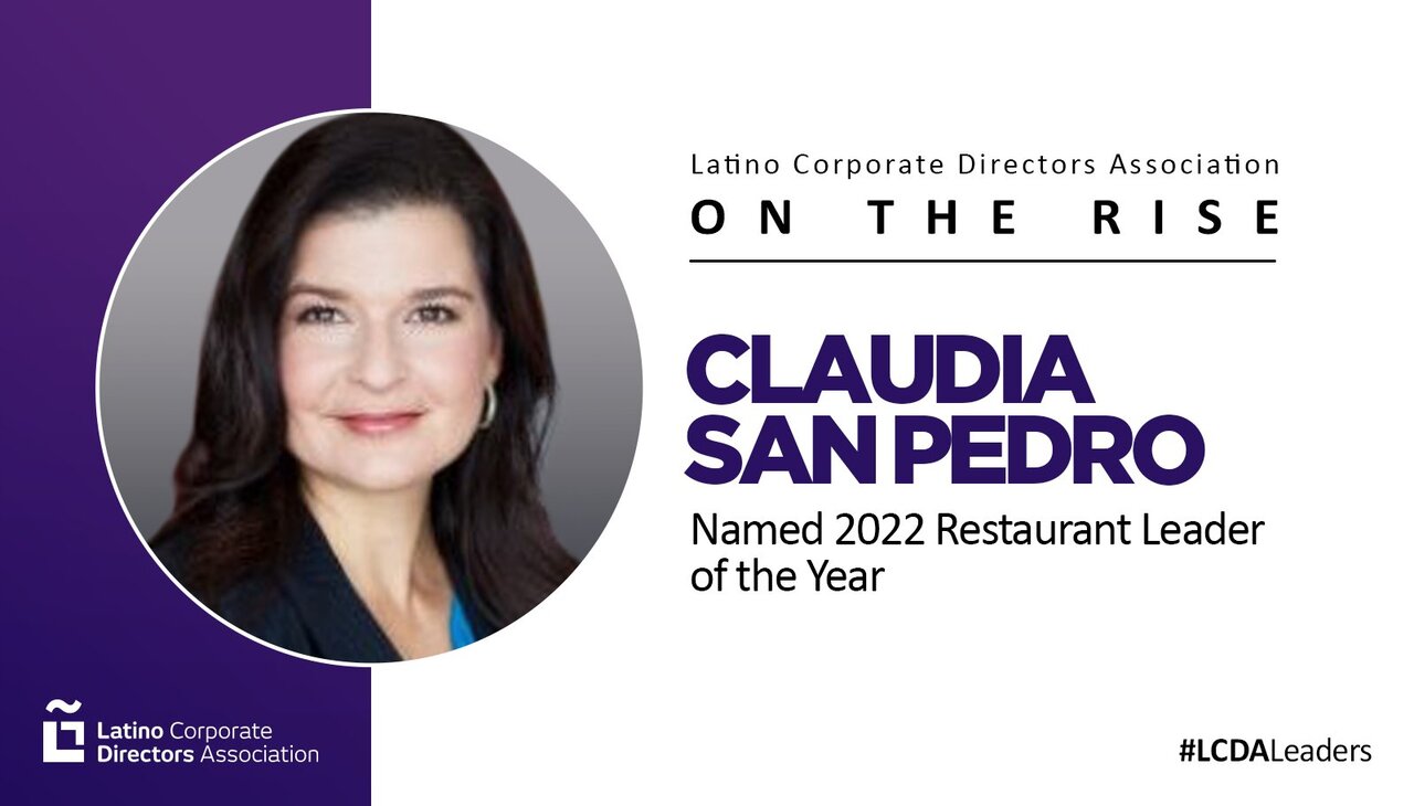 Claudia San Pedro, 2022 Restaurant Leader of the Year.