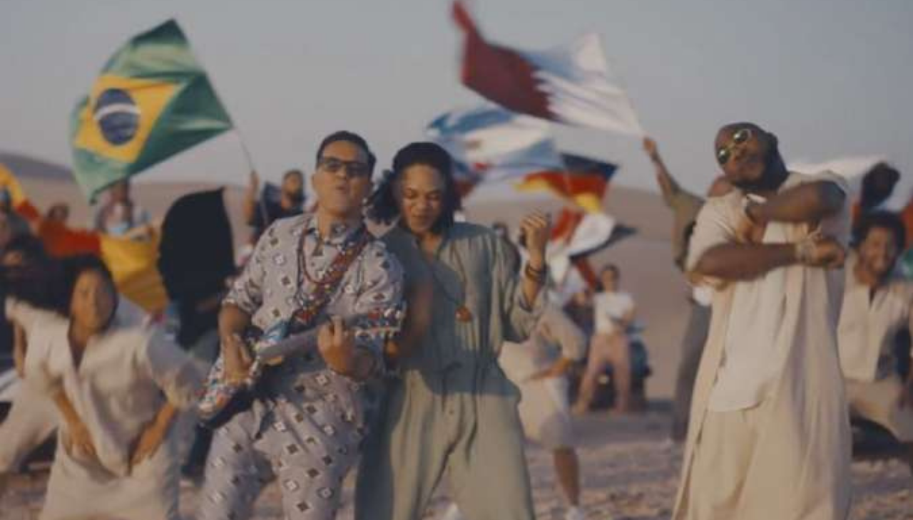 "Hayya Hayya" is the new song for the Qatar 2022 World Cup. Photo: YouTube video capture