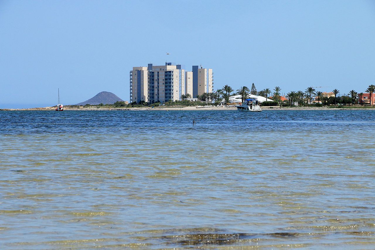 Decades of unfettered construction had blighted La Manga del Mar Menor, in Spain. Source: Wikipedia.