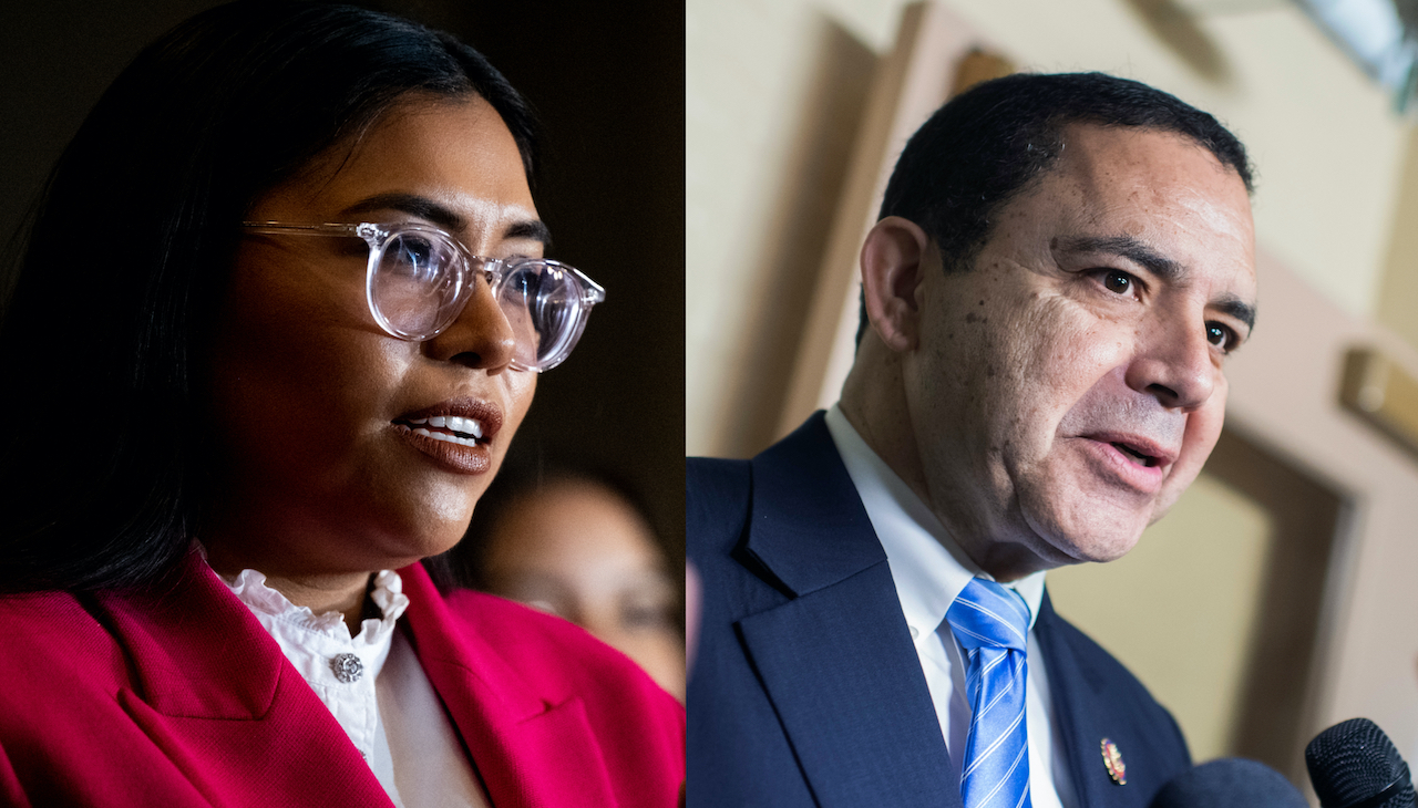 Jessica Cisneros has long zeroed in on Rep. Henry Cuellar's abortion stance. Photos: Getty Images