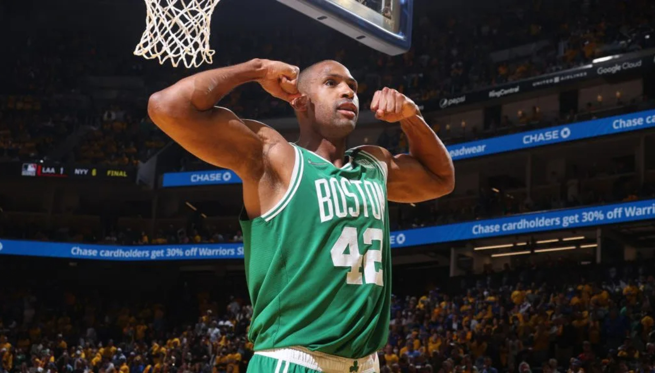 Al Horford of the Boston Celtics made NBA Finals history during his Finals debut on June 2. Photo: Nathaniel S. Butler/NBAE via Getty Images.