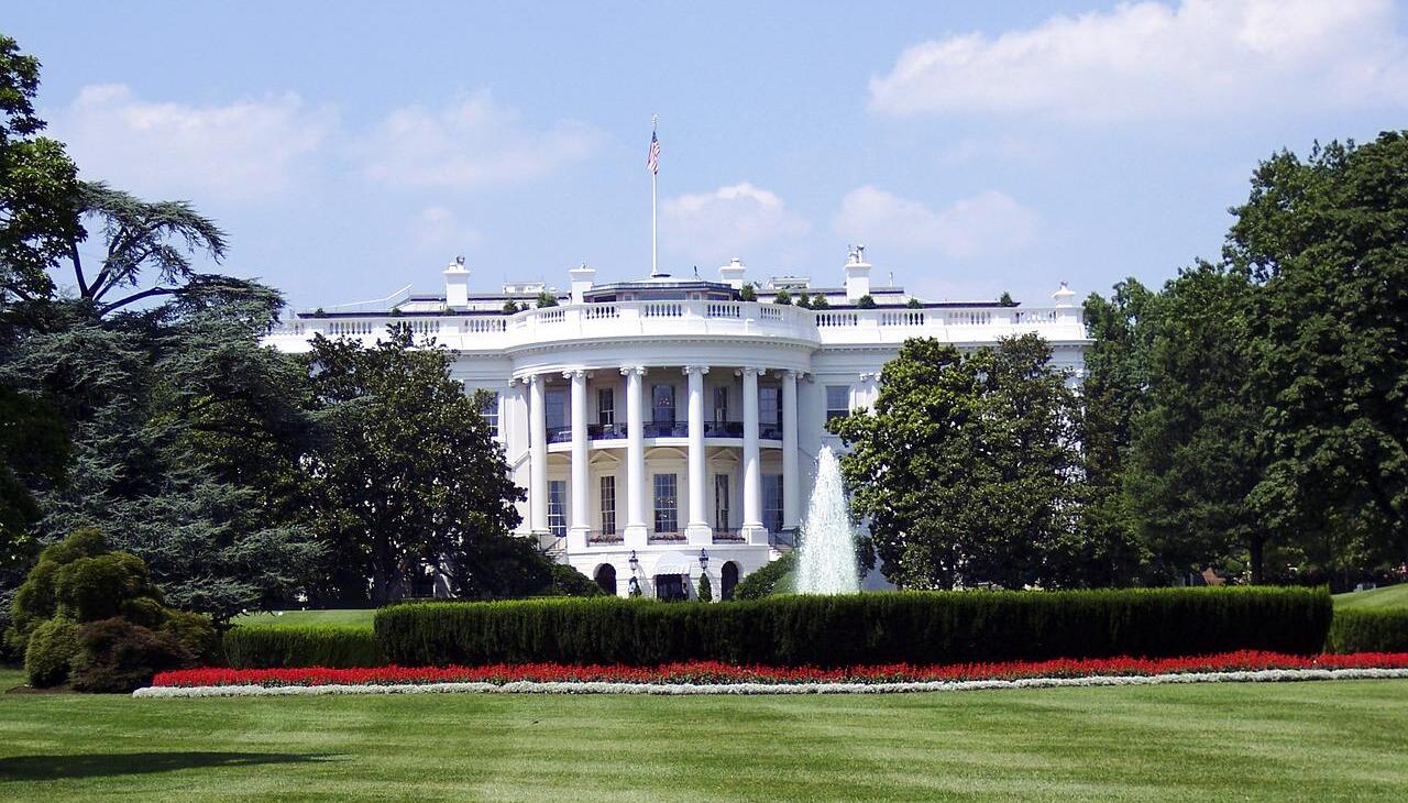Facade of the White House, Washington, D.C.
