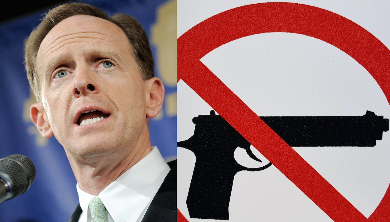 Senator Pat Toomey says the Senate is as close as it's ever been to gun legislation. Only time will tell. Photos: AL DÍA Archives (left), Pixabay (right) 