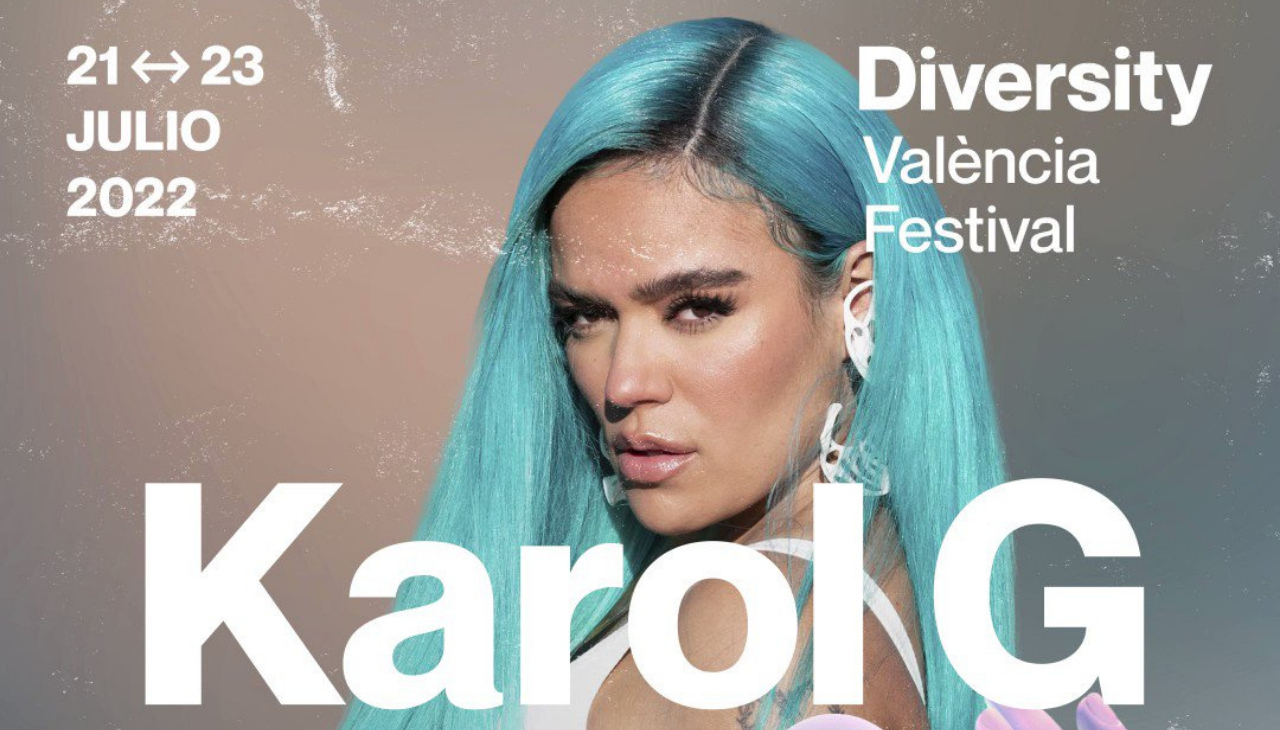 Karol G tendrá su único concierto en Europa durante un Festival de la Diversidad. Foto: Diversity València Festival