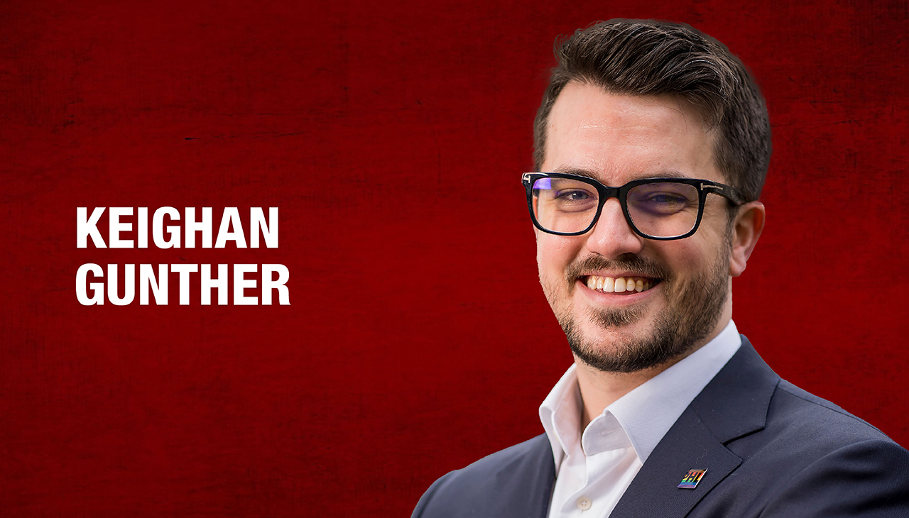Keighan Gunther is one of the 2022 AL DÍA 40 Under Forty honorees. Graphic: Maybeth Peralta/AL DÍA News.