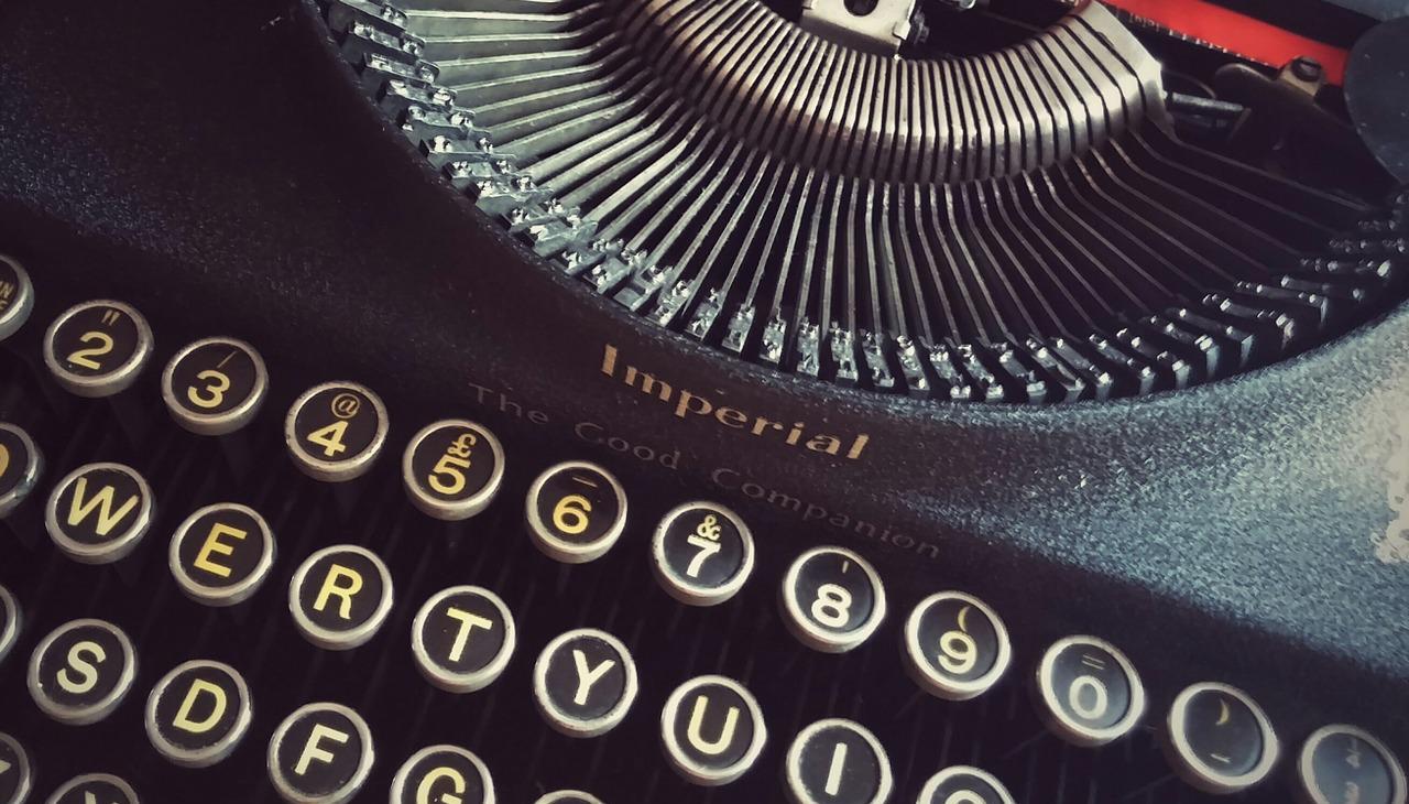 Typewriter to illustrate publishing business. 