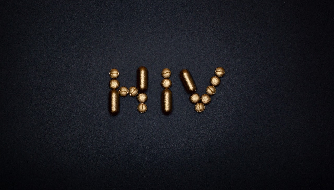 Letters forming the acronym HIV.