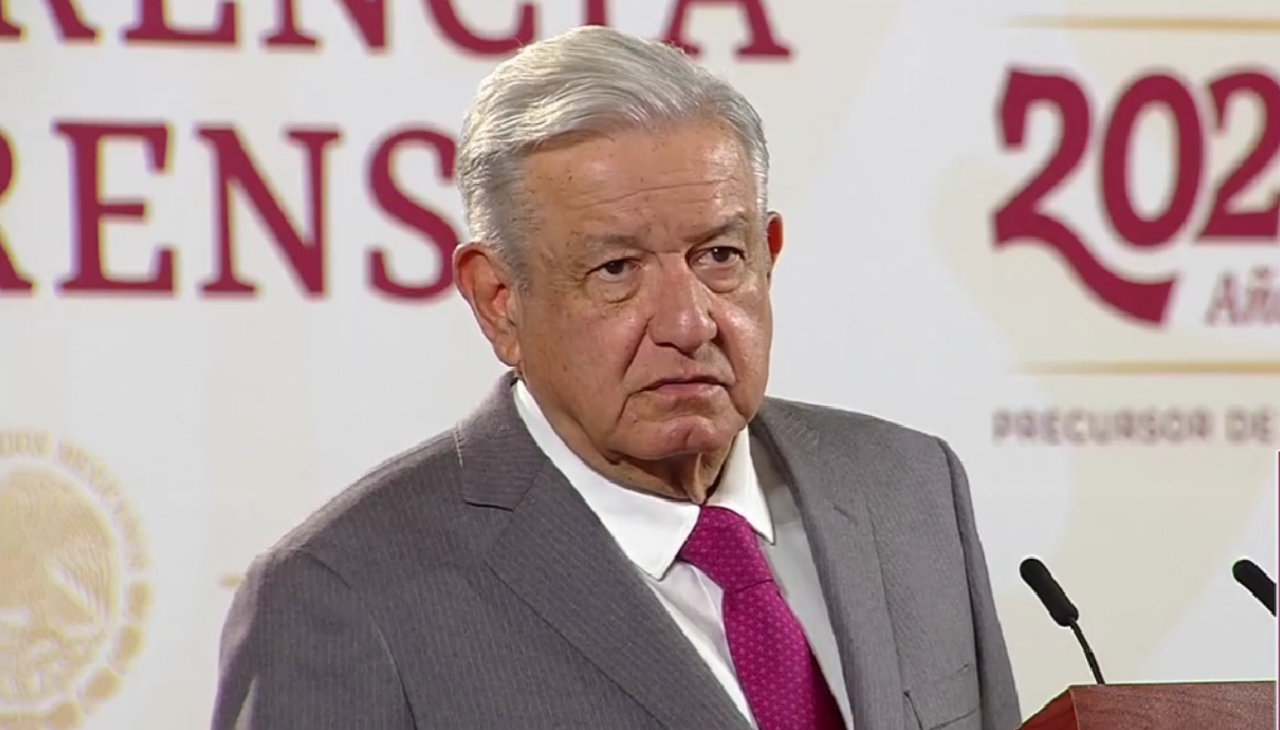 El presidente de México durante la rueda de prensa. Foto: Captura de video