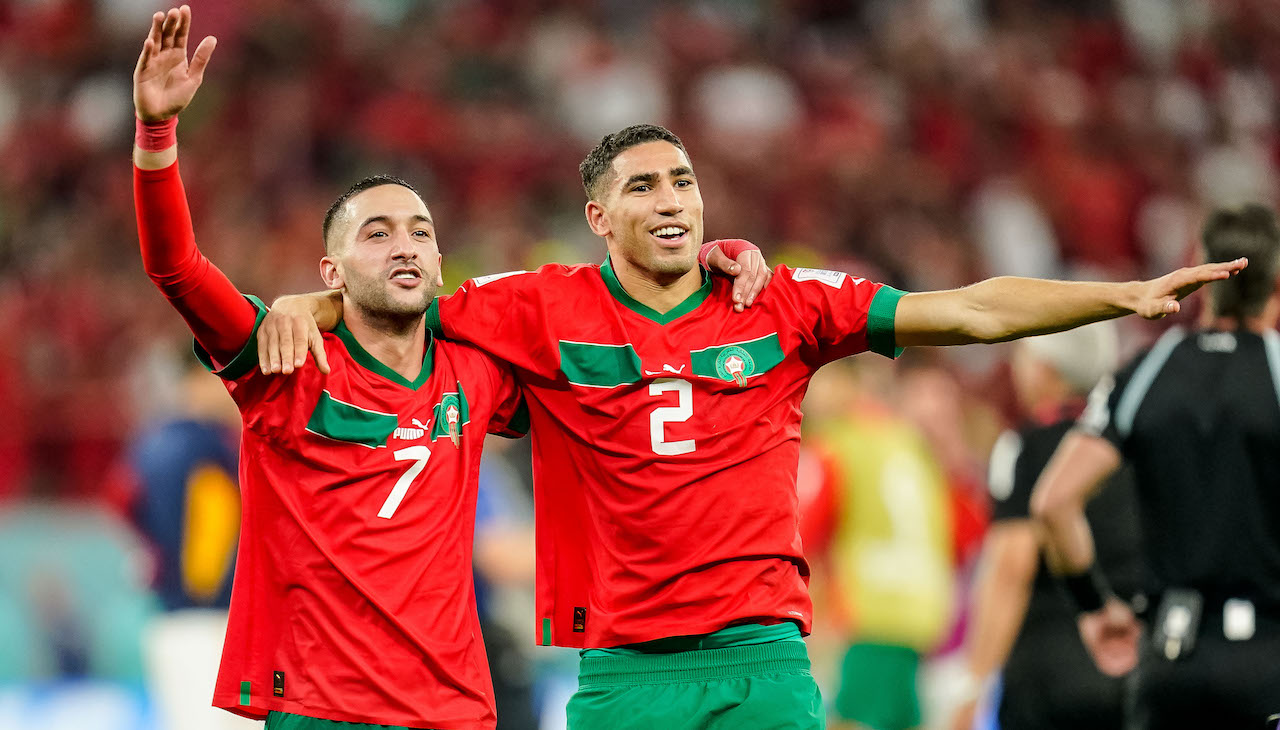 Morocco's two starlets Hakim Ziyech and Achraf Hakimi were born in the Netherlands and Spain respectively. 