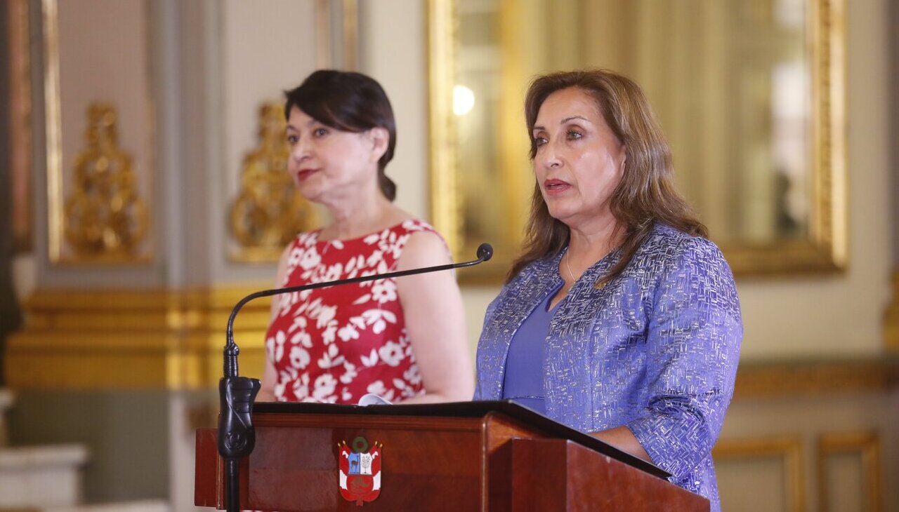 President of Peru, Dina Ercilia Boluarte.