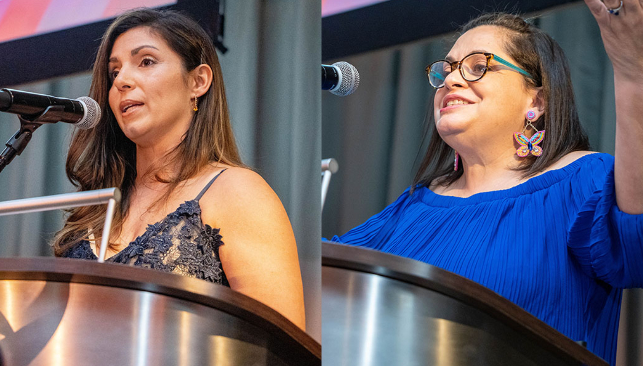 Congreso is seeing a change in leadership, as Jannette Diaz (right) is the new interim President & CEO, succeeding Carolina DiGiorgio (left). Photo: Peter Fitzpatrick.