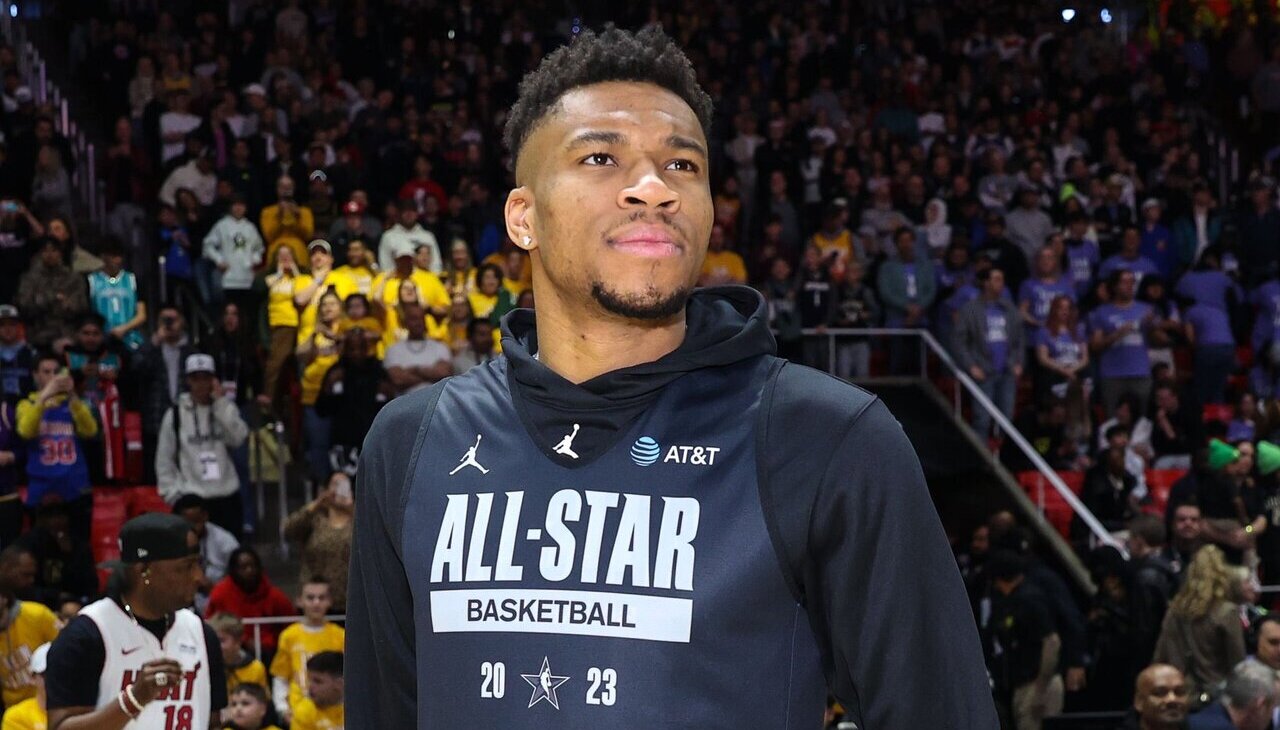 Giannis Antetokounmpo during the All-Star NBA weekend.
