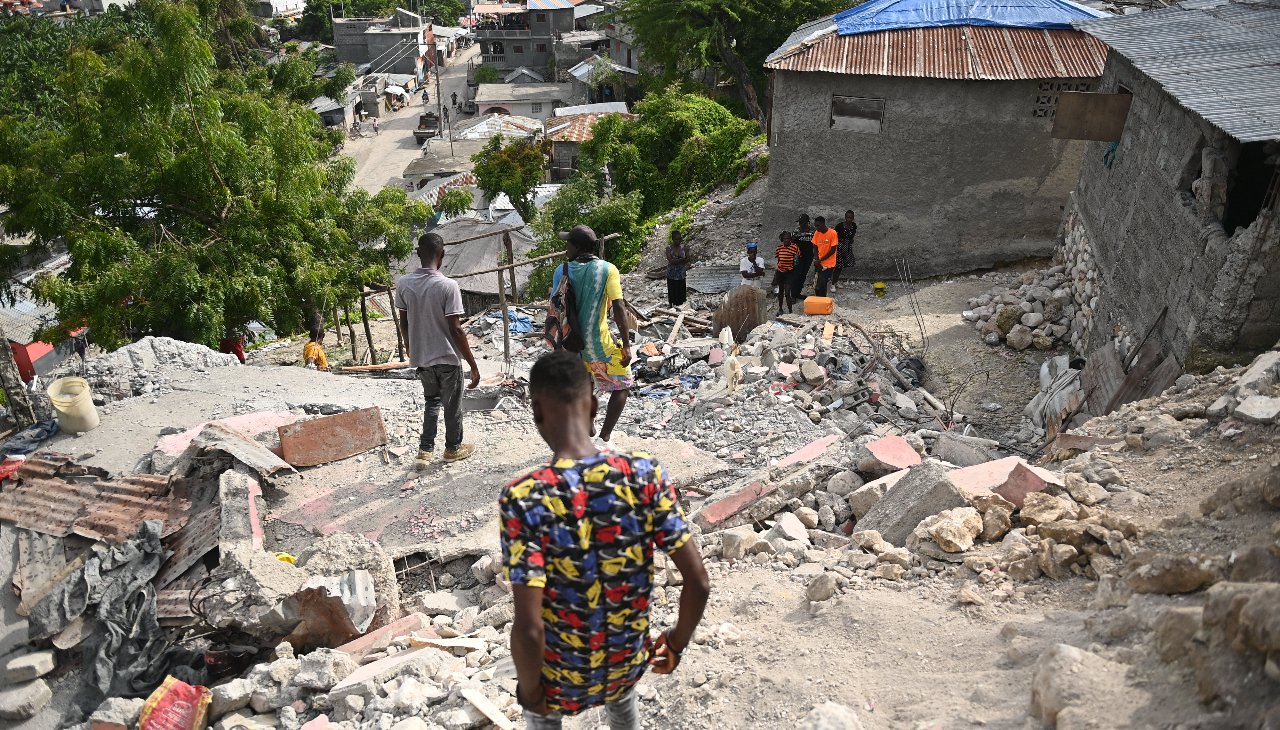 Haiti now has to recover from an earthquake while also recovering from floods. Photo Credit: Richard Pierrin/AFP