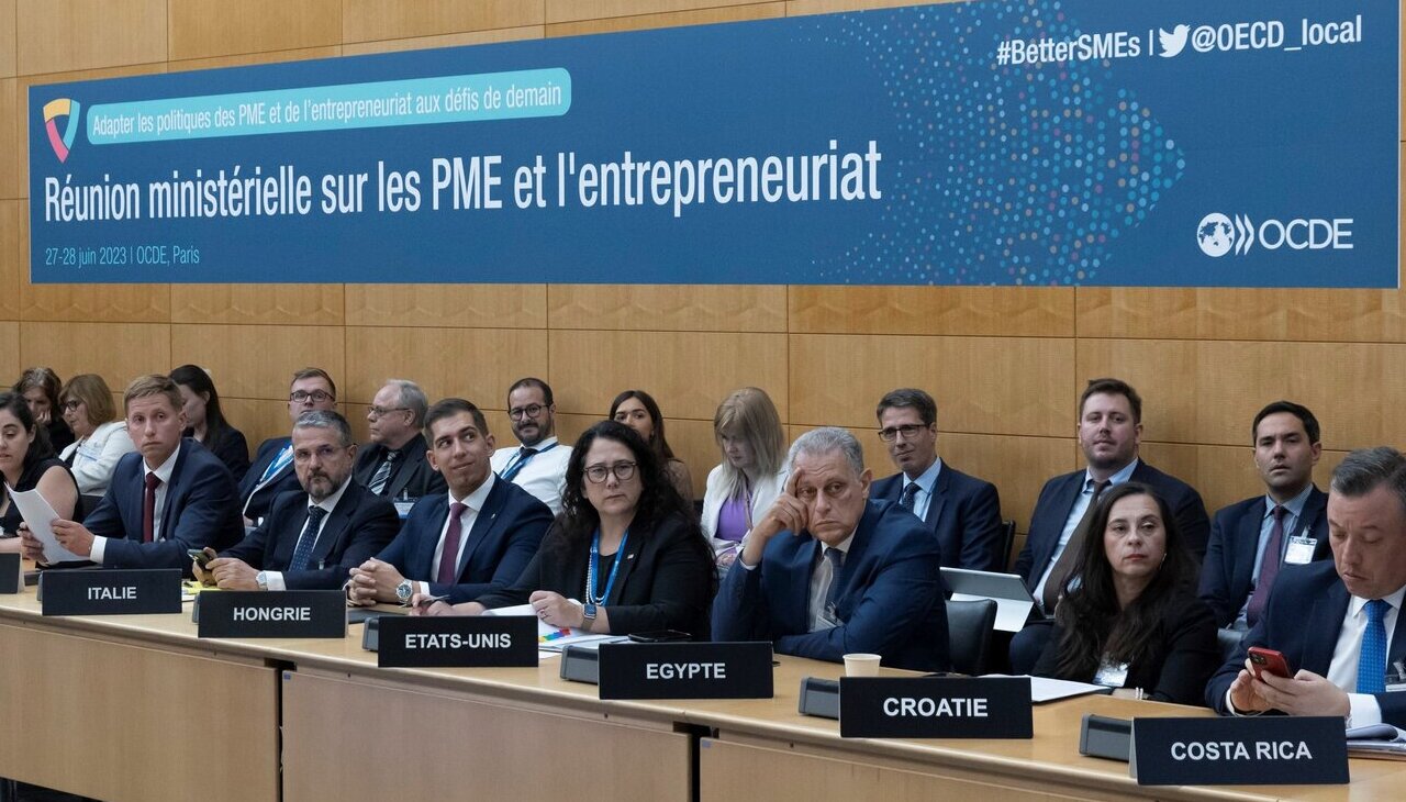 Isabel Casillas Guzmán at the OECD SME and Entrepreneurship Ministerial.