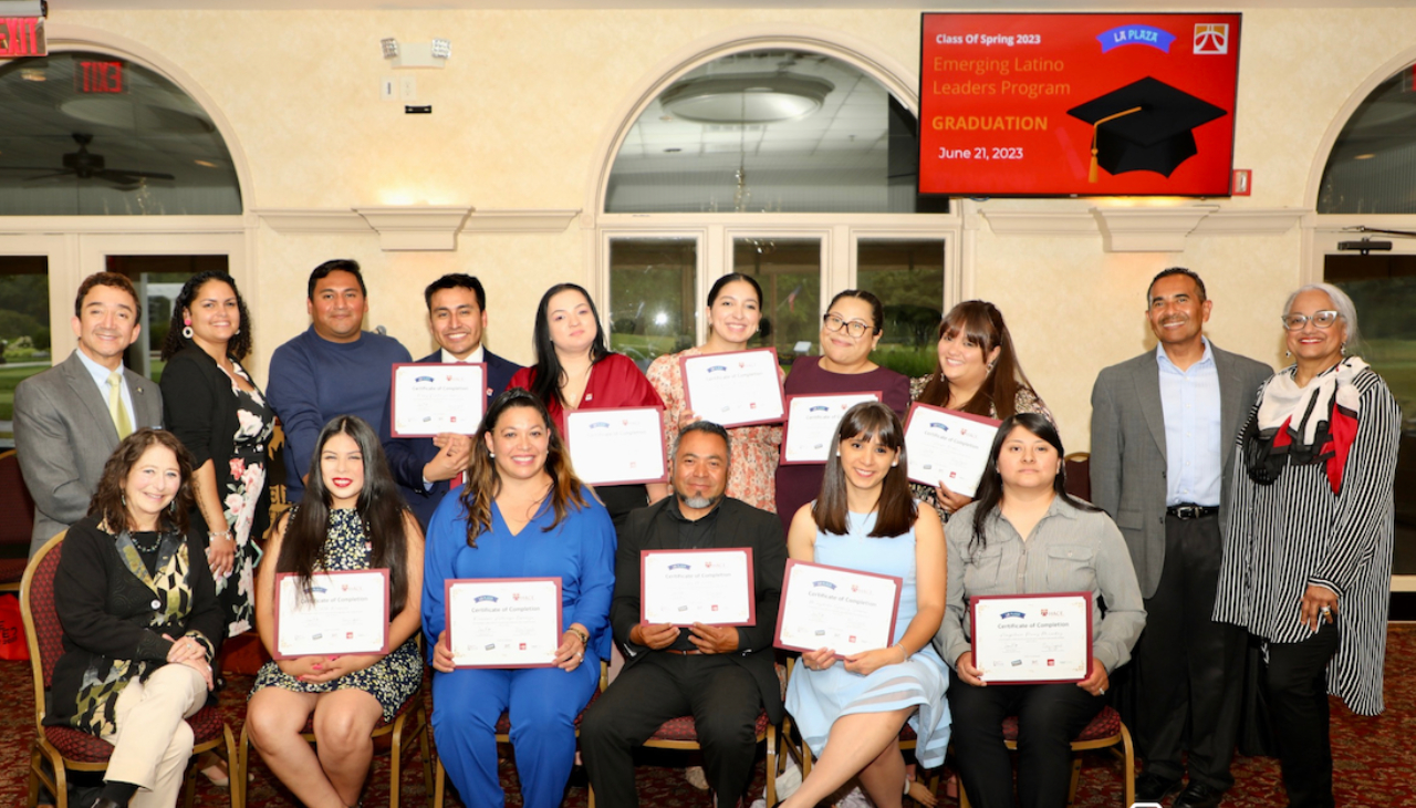 Graduates of the inaugural La Plaza Emerging Leaders Program Initiative. Photo Credit: Morales Photography.