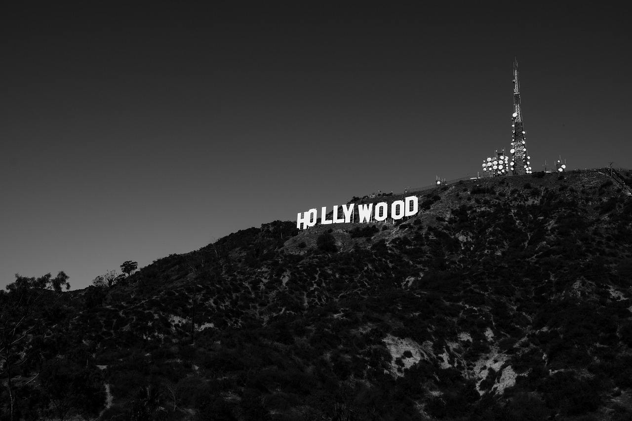 Hollywood sign.