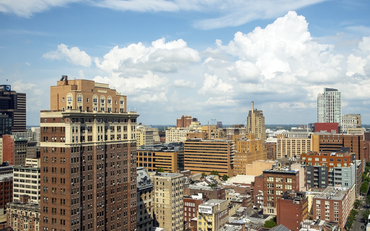 Panoramic view of Philadelphia. 