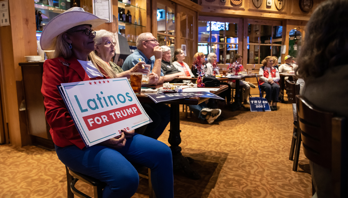 More Latinos voted in 2020 compared to the previous presidential cycle but this was coupled with increase in support for Trump. Photo: Getty Images.