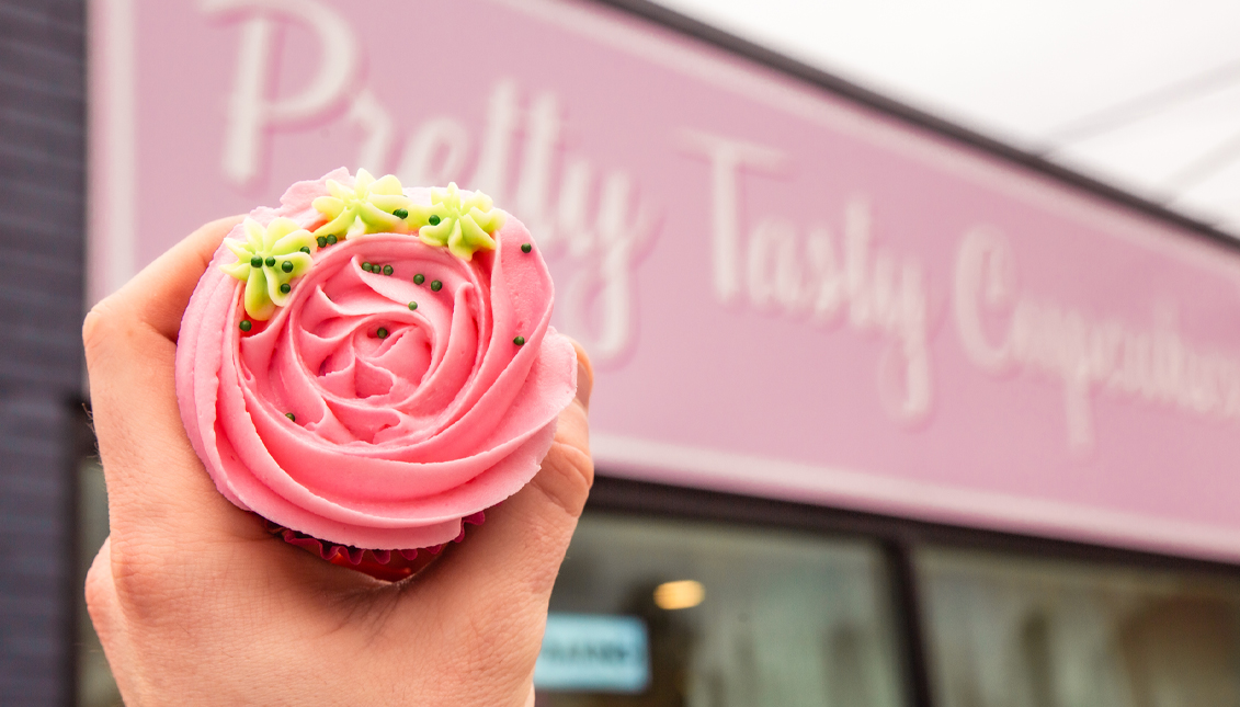 Pretty Tasty Cupcake's most popular treat is its Carrie Bradshaw cupcake. Photo: Pretty Tasty Cupcakes.