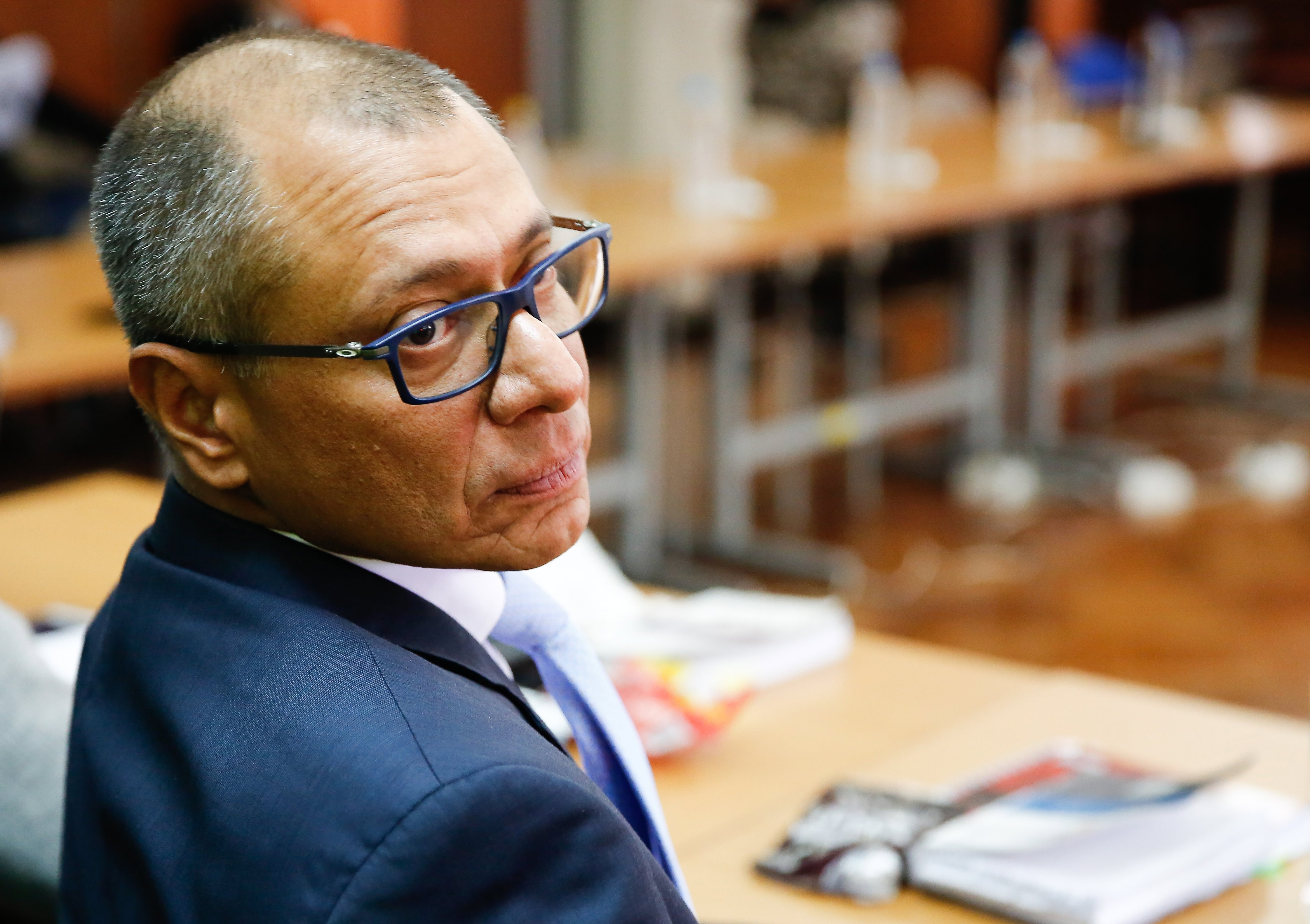  Vice President Jorge Glas during a court hearing, in Quito, Ecuador, on Dec. 8, 2017.