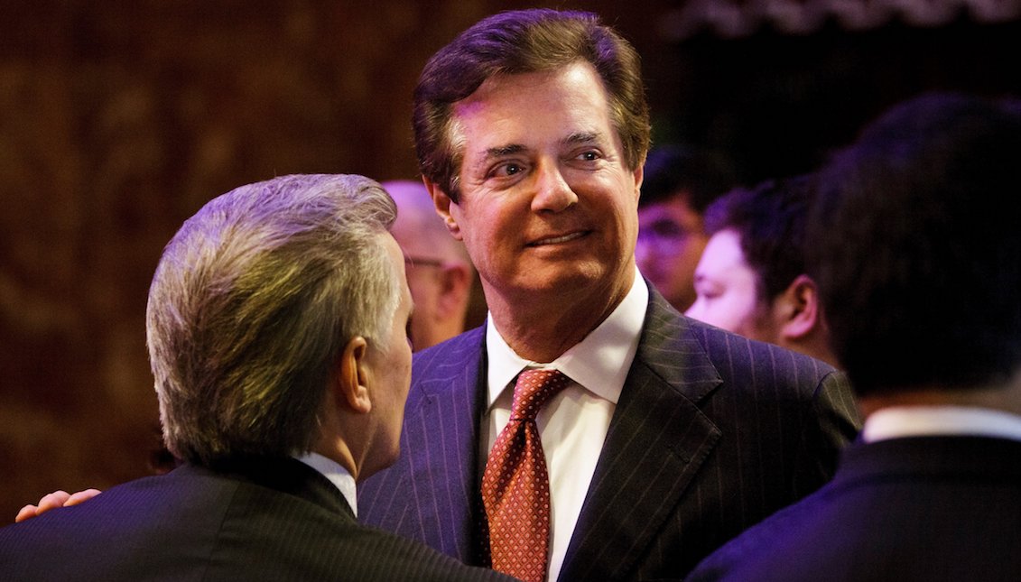 Stock photo of May 3, 2016 showing former US President Donald Trump's campaign manager, Paul Manafort, as he attends a campaign event in New York (United States). EFE / Justin Lane