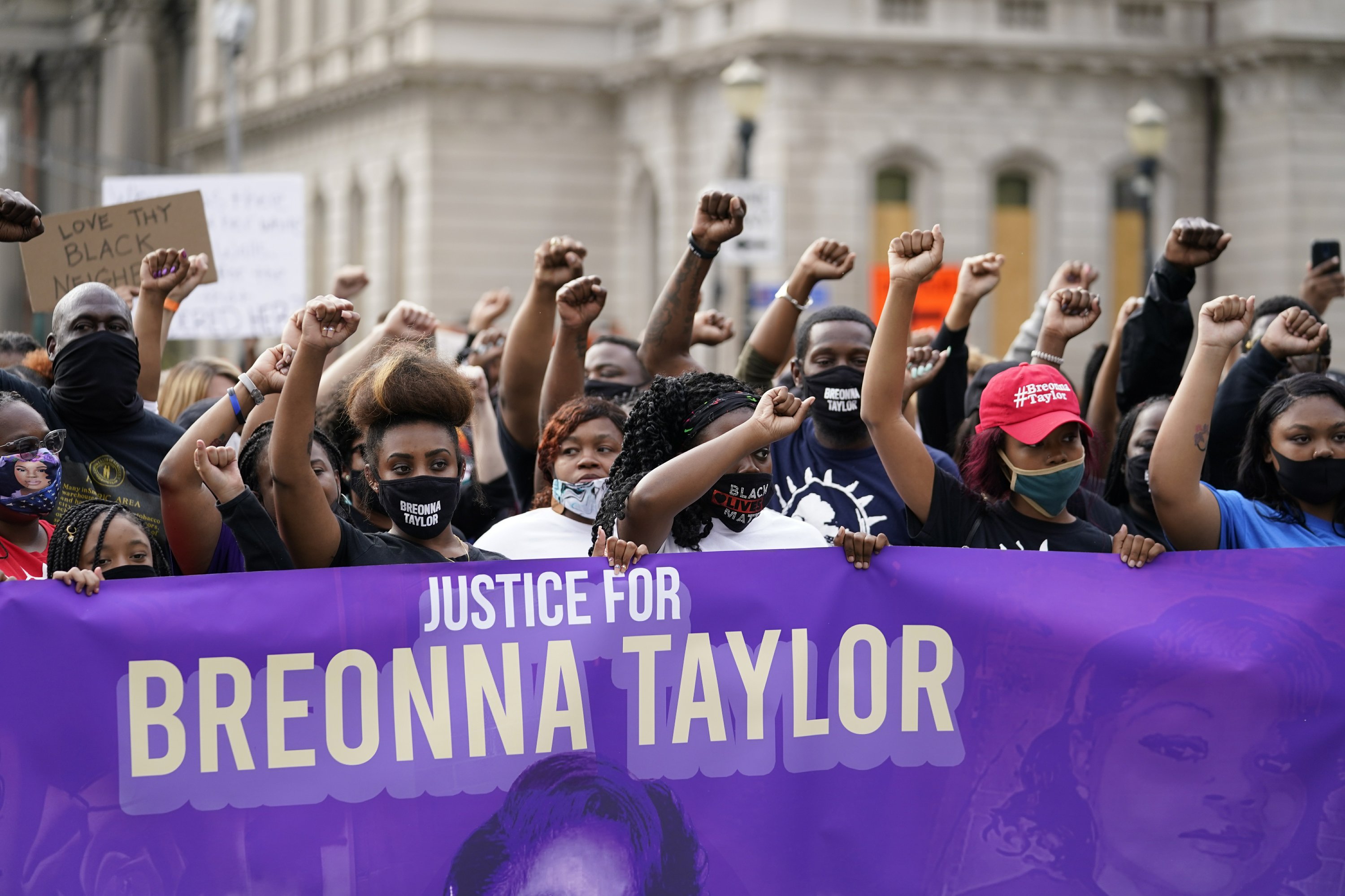 Rally in Kentucky: "Justice for Breonna Taylor".