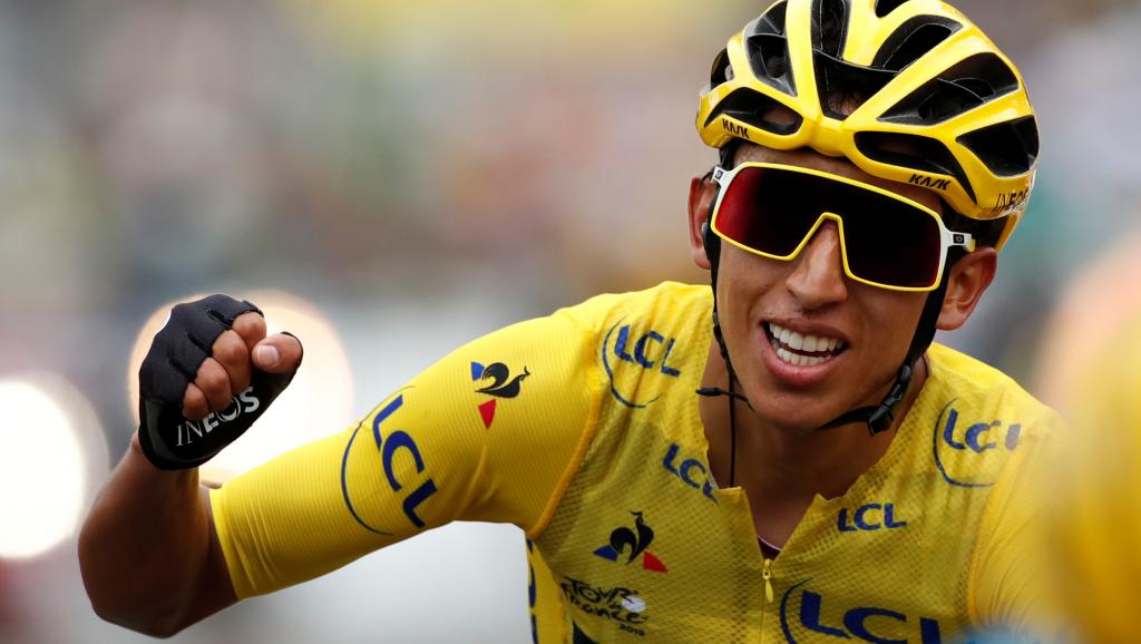 Con 22 años, Egan Bernal se convierte en el primer ciclista colombiano en ganar el Tour de Francia. Foto: Christian Hartmann/Reuters
