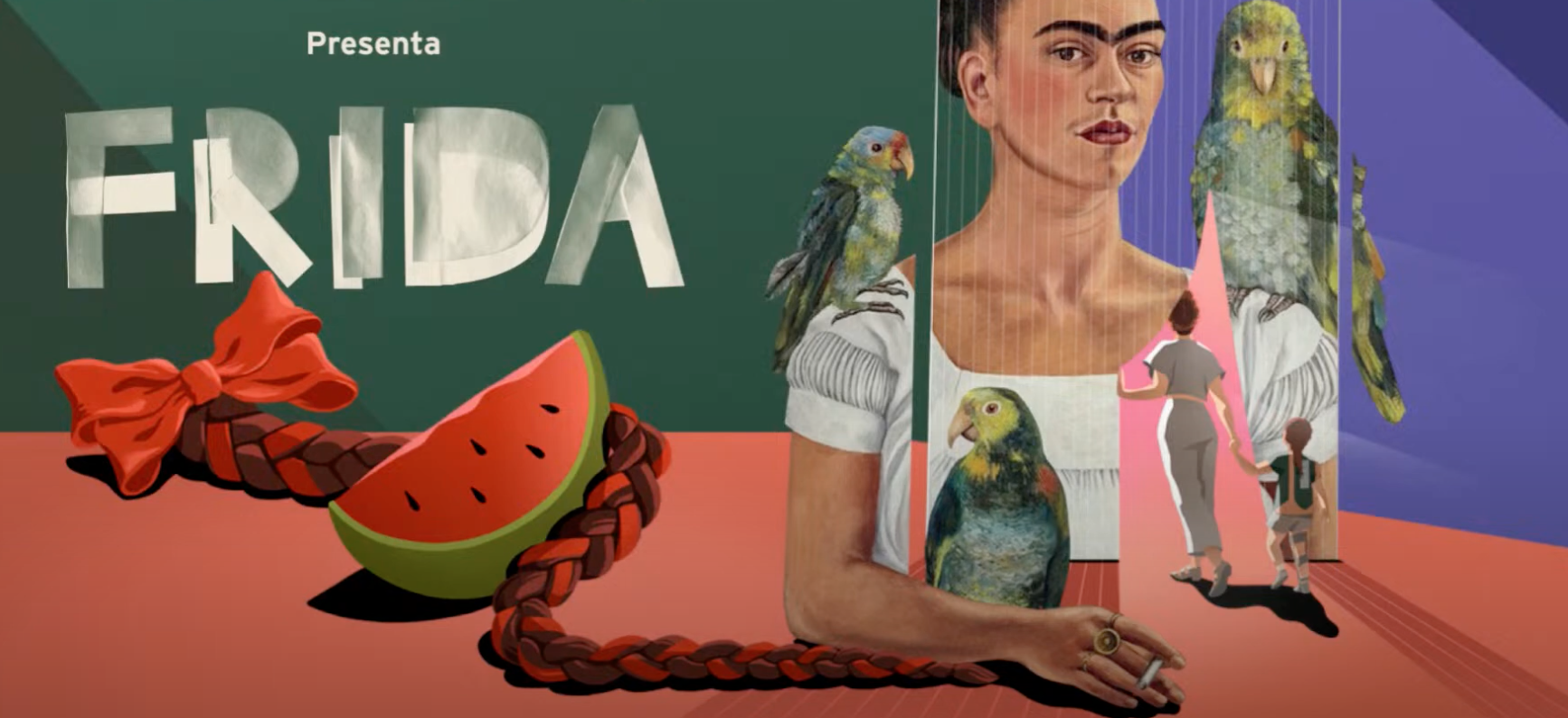 The immersive exhibition Frida Kahlo.