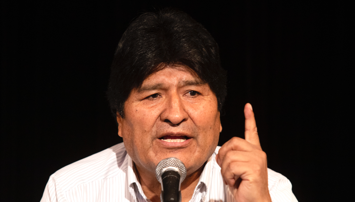 Evo Morales Press Conference In Buenos Aires BUENOS AIRES, ARGENTINA - DECEMBER 17 (Photo by Stringer/Getty Images)