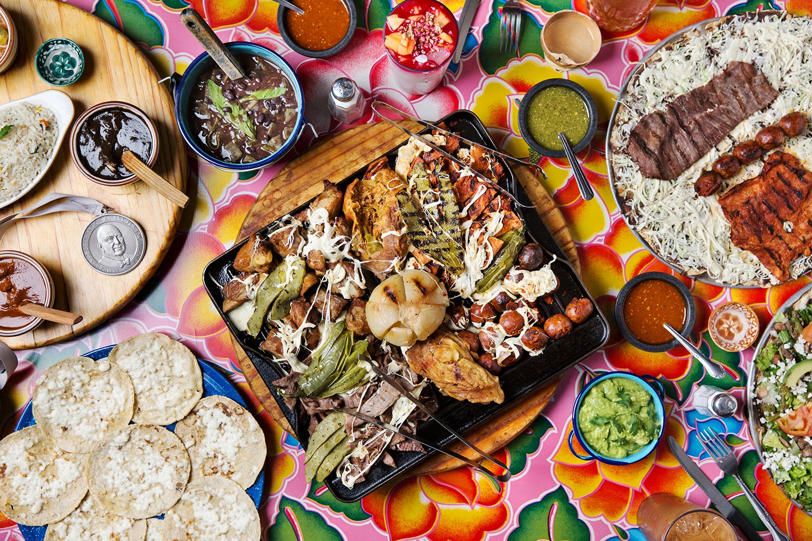 A Mexican feast at Guelaguetza. Co-owned by Bricia Lopez, Guelaguetza is a restaurant, market, and advocate of Oaxacan cuisine in Koreatown. Photo courtesy of Guelaguetza