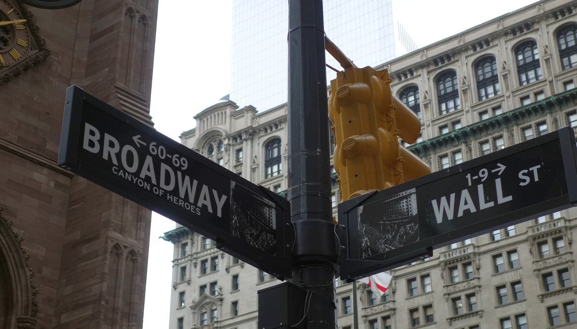 Broadway traffic sign in New York