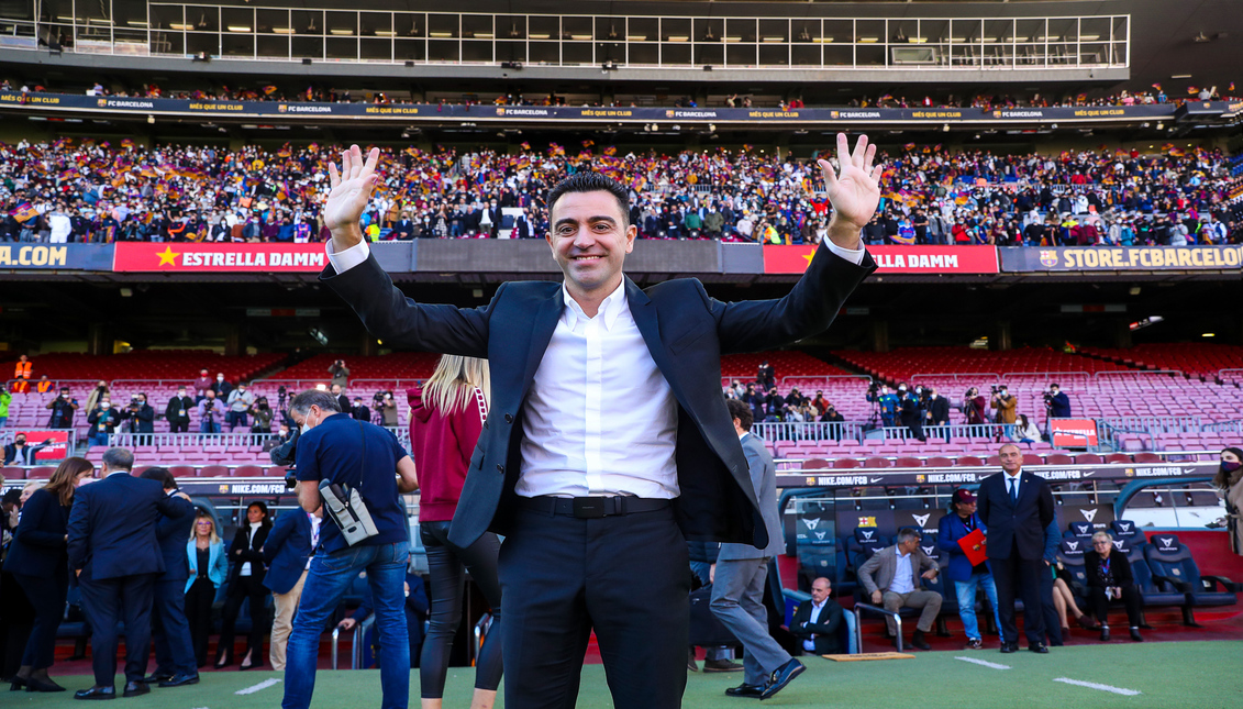 Xavi Hernández, former player and current Barcelona coach