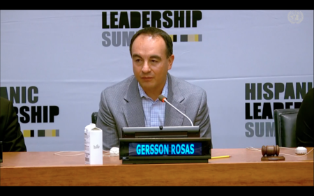 Gersson Rosas at the 2022 Hispanic Leadership Summit. Photo: Screen Capture. 