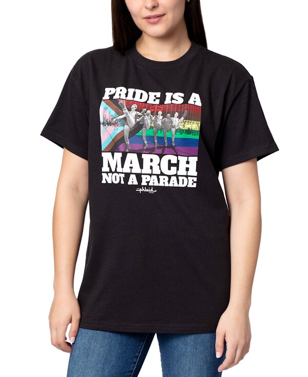 Phluid Project, ‘Pride is a March not a Parade’ T-shirt. Photo: Macy’s.  