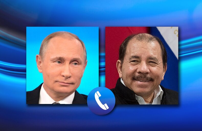 Presidente de Rusia, Vladimir Putin, y presidente de Nicaragua, Daniel Ortega